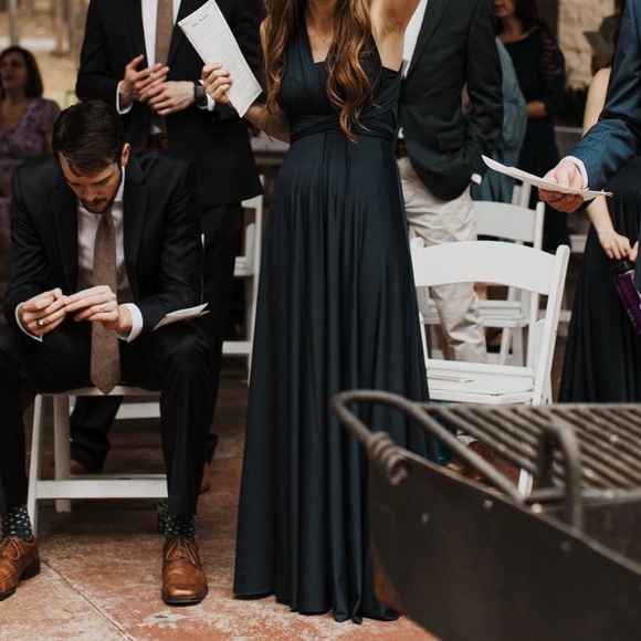 navy infinity bridesmaid dress